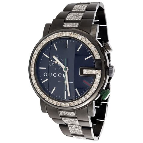 cheap gucci watches for mens uk|men's black diamond gucci watch.